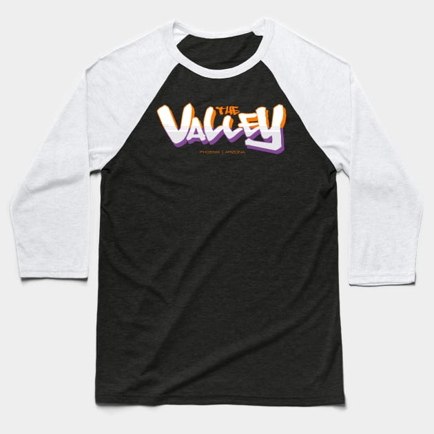 Phoenix Suns: The Valley Baseball T-Shirt by CraigAhamil